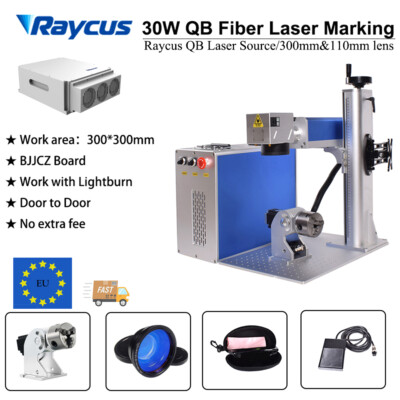 30W Raycus QB 300*300&110*110mm Faser, die Graviermaschine-rotes Licht EU-Schiff