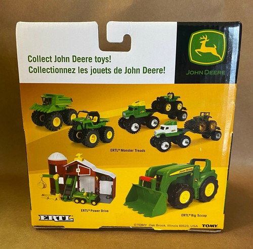 John Deere TOMY Monster Treads Tractor Green with Lights and Sounds Ages 3+ - Picture 2 of 3