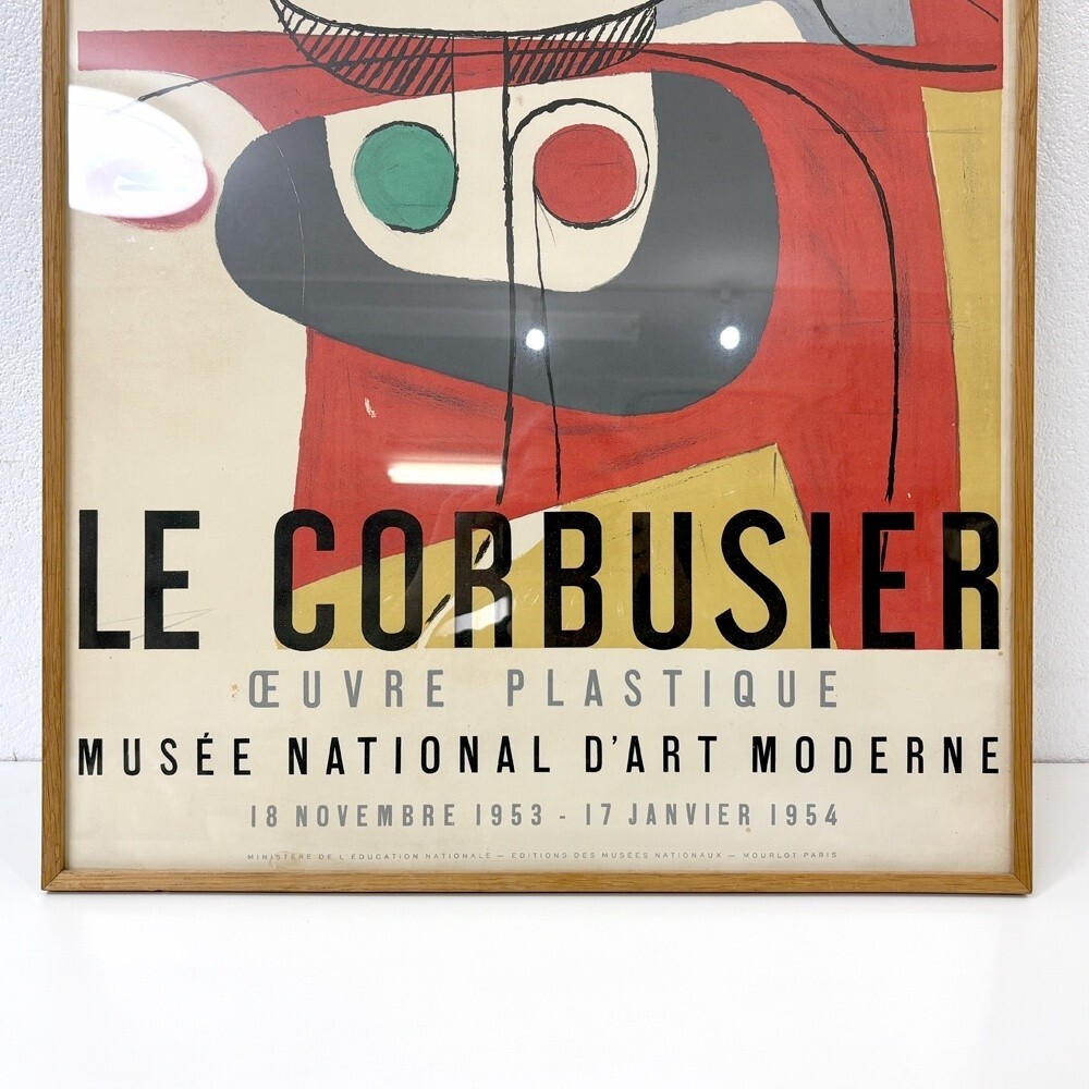 Le Corbusier 1954 Vintage Exhibition Poster Original