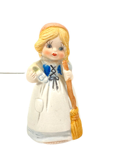 Cinderella Porcelain Bell Merri-Bell Bisque Vintage Jasco 1978
