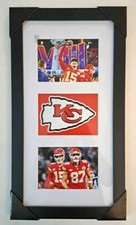 NFL Football Kansas City Chiefs Patrick Mahomes Glass Front frame  12in x 22in