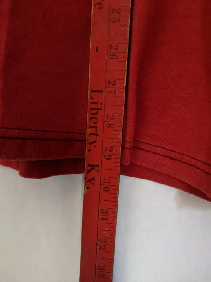 Camiseta Blu Religion Cuadrada Recortada Gráfica Manga Corta Para Hombre Talla M/L Roja Azul Foto 4 de 4