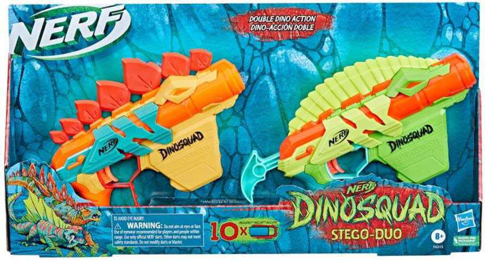 Fucile Nerf Dinosquad Stego-duo