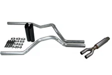 Dodge Ram 1500 Truck 09-18 2.5" Dual Truck Exhaust Kits with Glasspack Black Tip