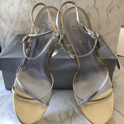 gold jessica simpson heels