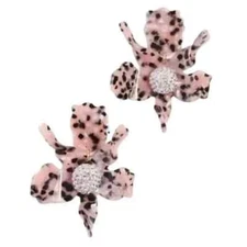 LELE SADOUGHI • Blush Spotted Crystal Lily Earrings. Retail $198