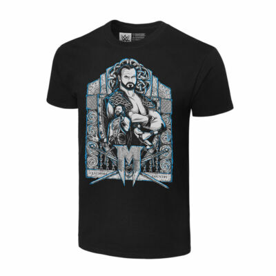 WWE DREW MCINTYRE  CLAYMORE COUNTRY PORTRAIT  OFFICIAL T-SHIRT ALL SIZES NEW