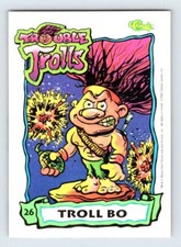 Tarjeta coleccionable clásica de Trouble Trolls 1992 B191 de Trouble Trolls