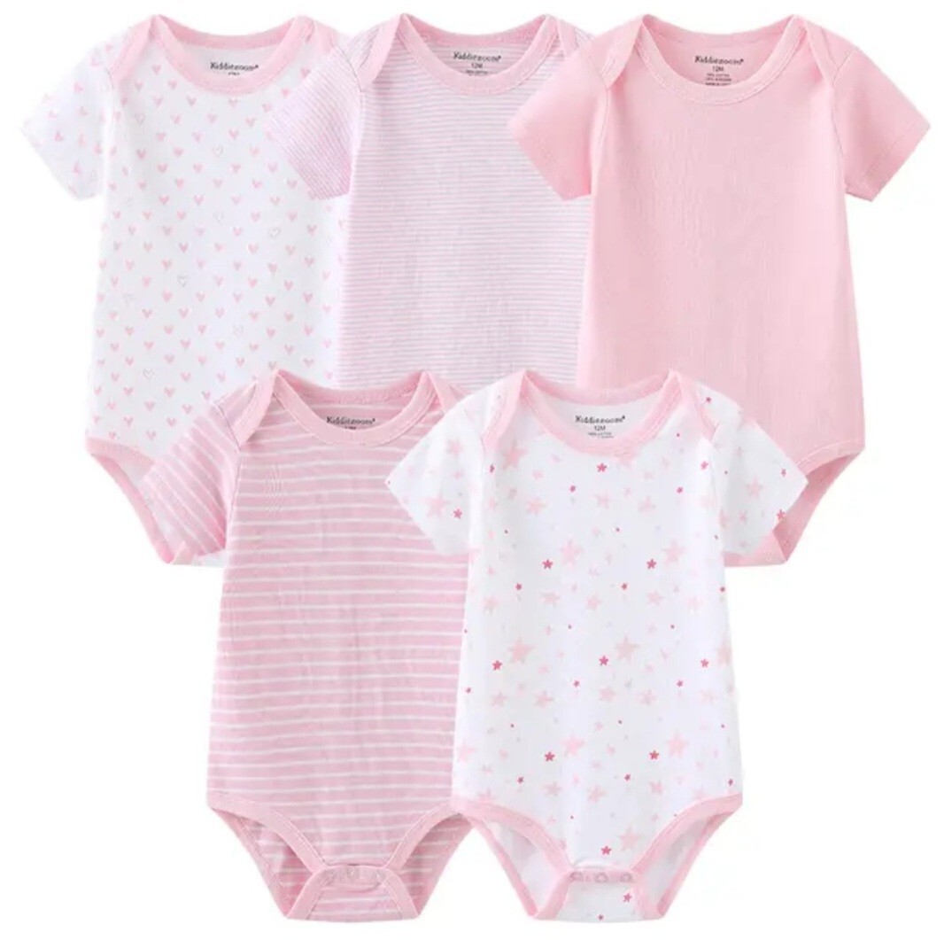 Pack Baby Girl Bodysuits Set 36 Months Pack of 5 eBay
