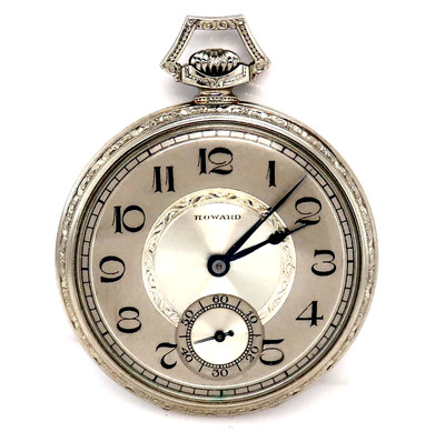14K GOLD HOWARD POCKET WATCH CASE 44 MM OPEN FACE CASE 50.77 GRAMS MINT