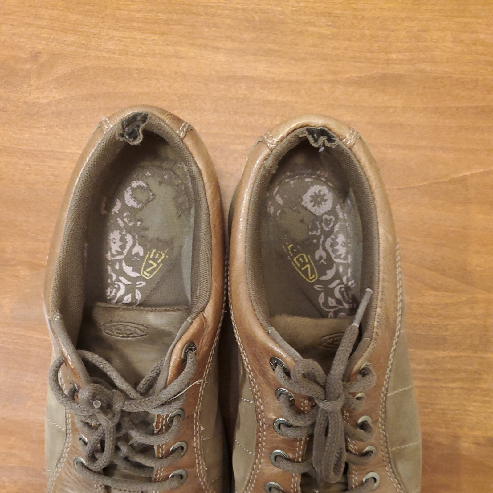 Scarpe Keen Presidio ii donna 8 stivali Oxford in pelle marrone con lacci bassi 1011401 Keen