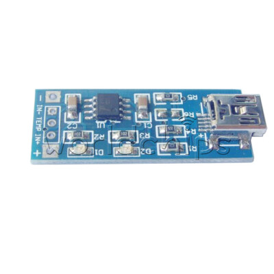 2PCS TP4056 5V 1A Mini USB Lithium Battery Charging Board Module w/ IN TEMP Pin
