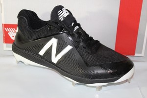 New Balance Men's L4040 BK4 Metal Baseball Cleats, Sizes 7 \u0026 7.5,  Black/White | eBay