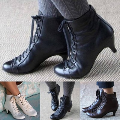 womens ankle boots low heel wide width