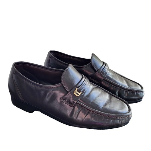 Vtg. Florsheim Imperial 92604 Kenmoor Men's Black Leather Shoes Sz