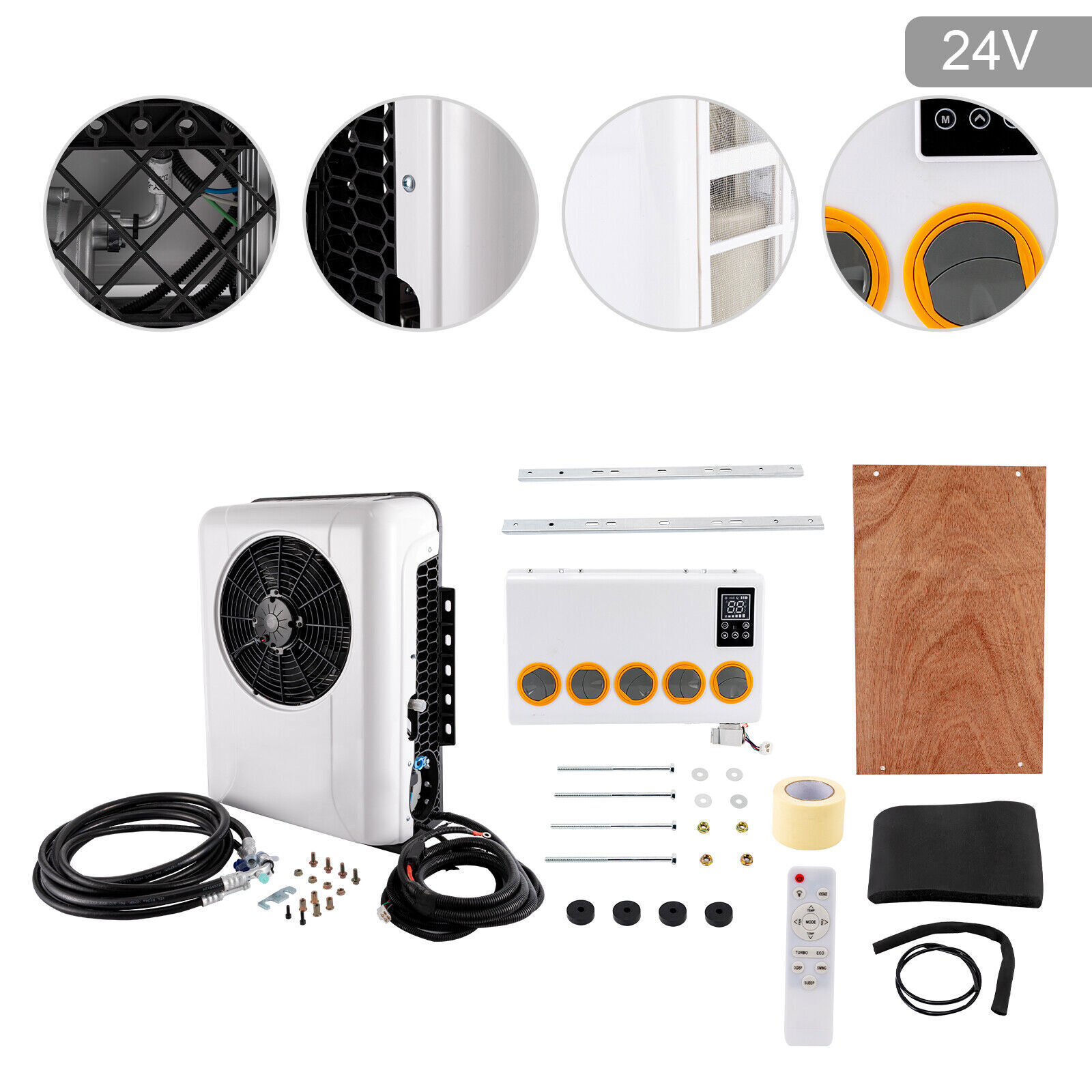 12000 BTU 24V Truck Bus RV Split AC Cooling System