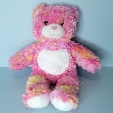 Build A Bear Orange Pink Tye Dyed Heart Nose 17" BAB Toy Plush Stuffed