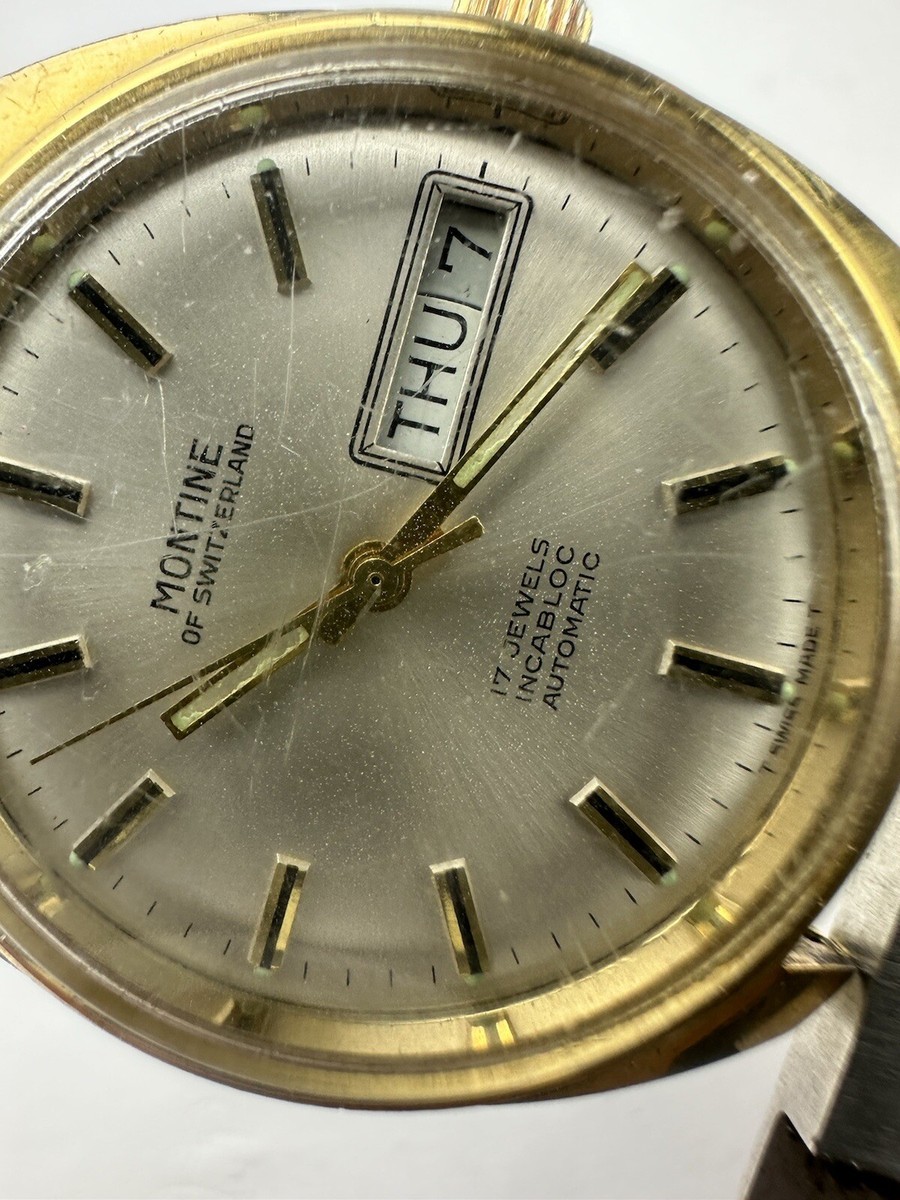 Vintage Montine Of Switzerland , Mens Watch. 17 Jewels  display picture 1