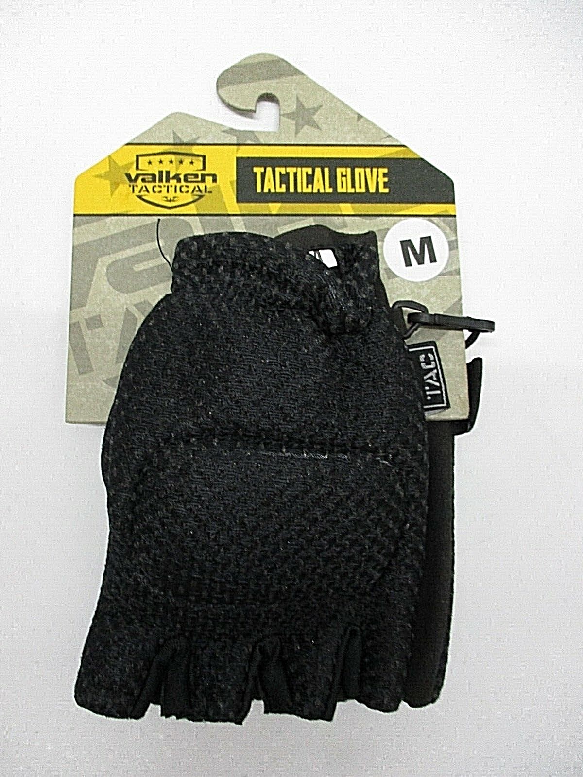 Valken V-Tac Half Finger Soft Back padded gloves - paintball