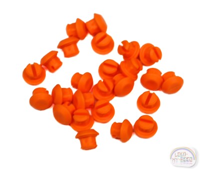 LEGO Technic 25-Pc Single Tread Attachment, Shoe Orange (24375)
