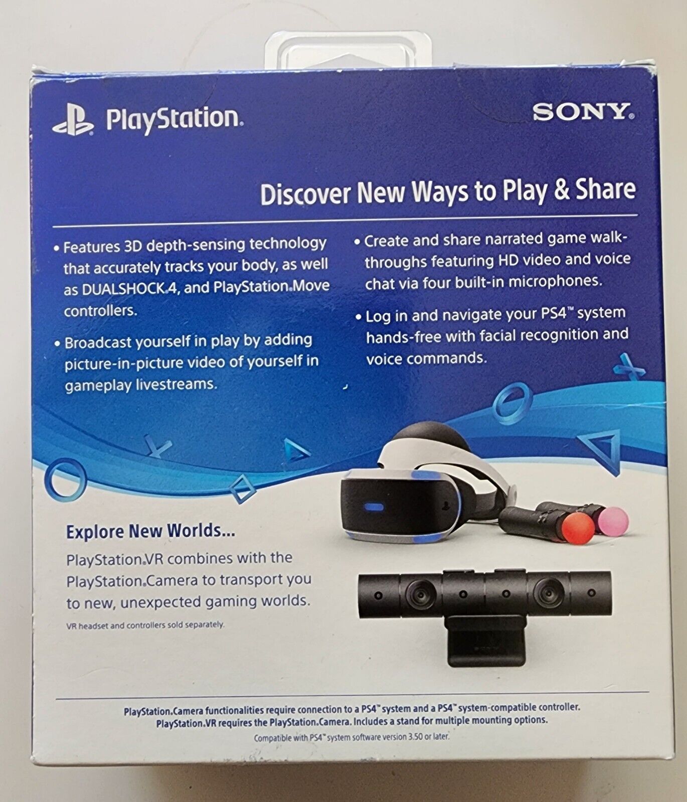 Ervaren persoon Implementeren doorgaan Sony PlayStation 4 - Original Camera - Black 711719504467 | eBay