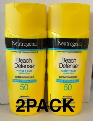 #ad #ad 2 PACK Neutrogena Beach Defense Water Sun Protection SPF 50 Sunscreen Lotion $12.52