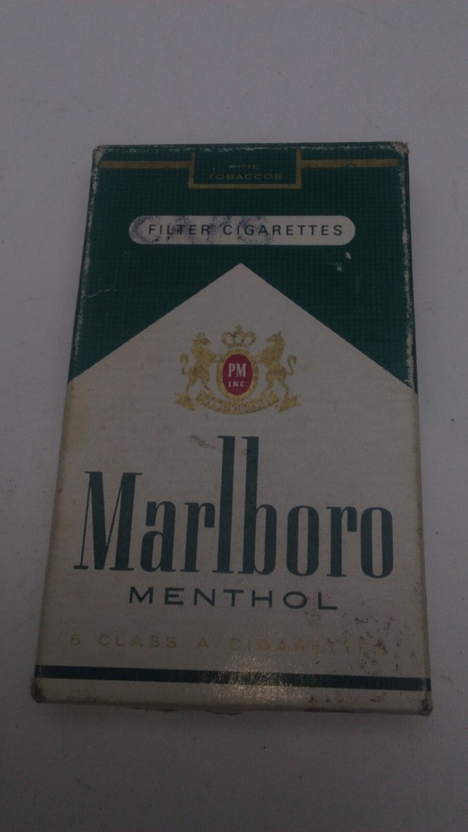 Vintage Marlboro Menthol Complimentary 6 Pack Box Only.Rare
