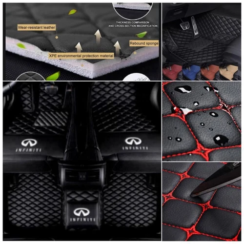 Fit for INFINITI Q50 Q50-Hybrid Q60 Q70 Car Floor Mats Custom Auto Carpets Rugs - Imagen 20 de 37