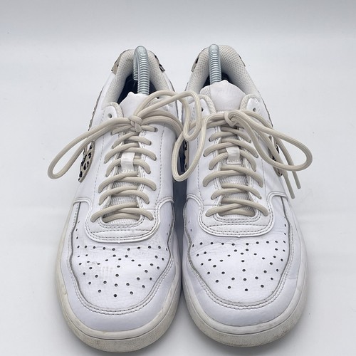 Nike Court Vision Low Sz 8 DD9665-100 White Animal Print Athletic Shoes - Picture 7 of 22