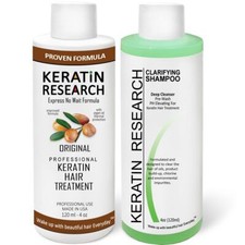 Brazilian Straight Keratin Hair Treatment 4 Fl Oz Pack of 2 Smoothing Repair