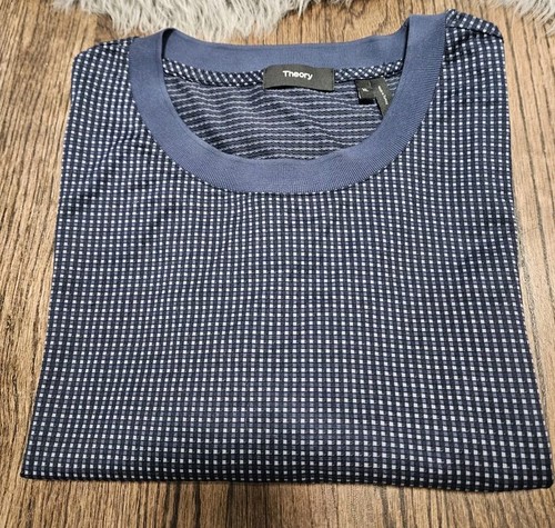 T-shirt girocollo uomo Theory 100% cotone leggero taglia:XL - Foto 10 di 12