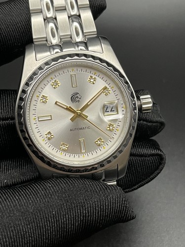 ALTA Qualità Orologio unisex Meccanico Automatico Luminova Acciaio 316L Zaffiro - Foto 6 di 14