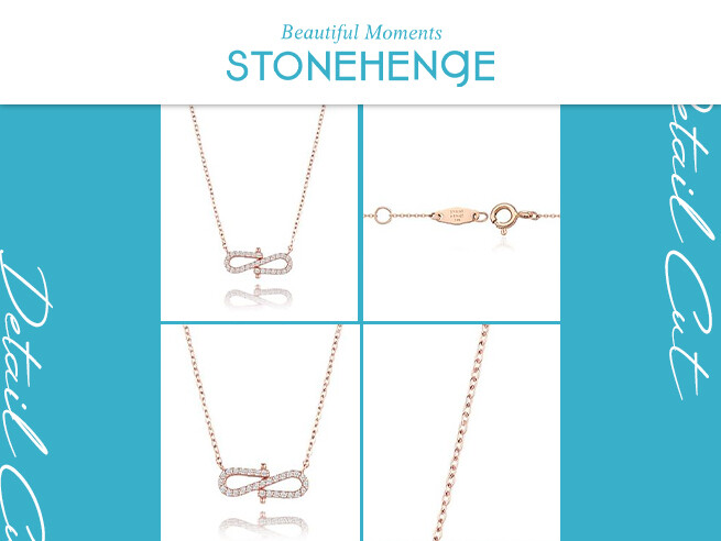 [STONE HENgE] 韓国☆14K☆Crossing Cubic S Necklace Cubic Cross Necklace^^ 🇰🇷made in Korea Hand-picked Model