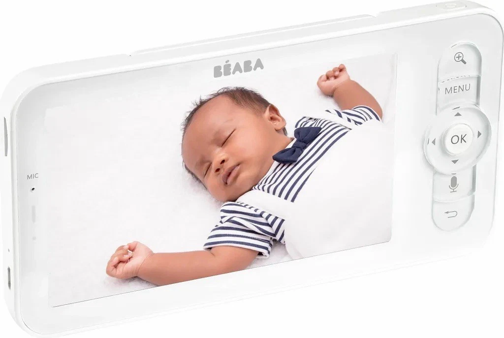 Beaba Baby Monitor Zen Premium 2 in 1 Video Monitor HD Camera 360° Rotation White