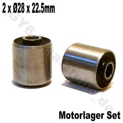 MOTOR AUFHÄNGUNG SILENT LAGER SET Ø28 für HISUN JONWAY BAOTIAN REX RS450 GY6 AGM