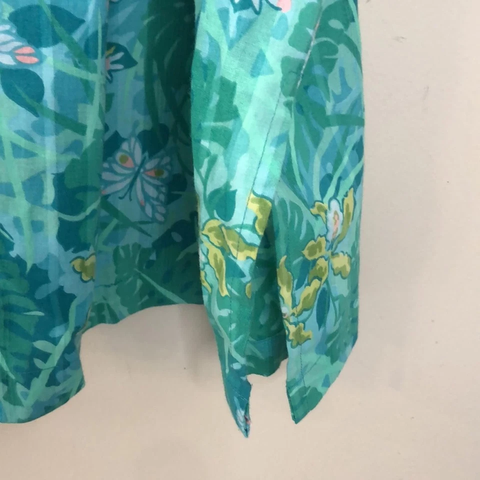 Tikal Trading Company Vibrante Tropical Algodón Floral Kimono Playa Cubrir XXL Foto 4 de 4