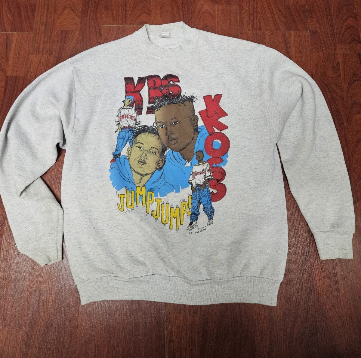 Vintage 90s Kriss Kross Rap Tee Shirt Yankees Knicks 1992 JJ House