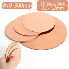 Copper Disk Circle Blanks Solid Pure Copper Discs Blanks Round Plate Metal Sheet