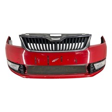 Skoda Rapid Front Bumper Corrida Red 8t / F3k 2012-2017 5JA807221