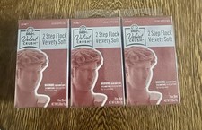 3 New PLAID FolkArt Velvet Crush 2 Step Flock Kit Apple Red Velvety Soft