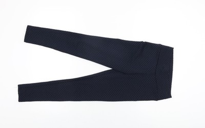 Pucka Damen schwarz geometrisches Polyester Pedal Pusher Leggings Größe M L24,5 Zoll