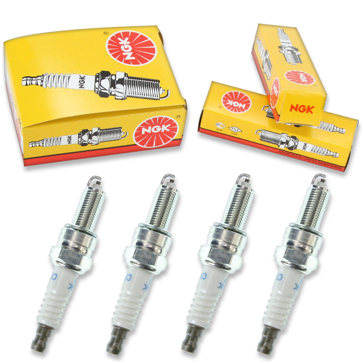4pcs 06-08 Husqvarna TE610 NGK Standard Spark Plugs 576cc 35ci Kit Set Engin qs