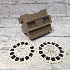 Vintage View-Master 1960s Sawyers Tan Brown Stereoscope 3D Viewer Viewmaster