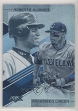 2019 Fire Lasting Legacies Blue Chip Roberto Alomar Francisco Lindor HOF 04br