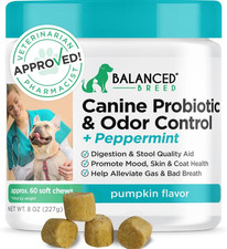 Dog Probiotics Digestive Health Enzymes Made in USA Vet-Pharmacist Approved For