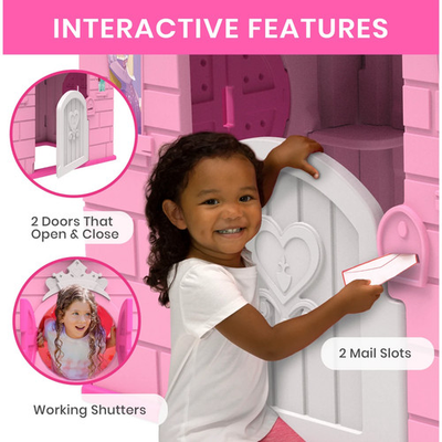 #ad #ad Princess Plastic Indoor Outdoor Playhouse w Easy Assembly $153.00