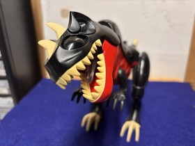 Vintage LEGO Dino Attack (7298) Black and Red T-Rex - Eyes Light Up Red