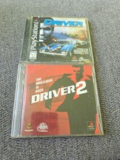 Driver & Driver 2 PS1 W/Registration Cards Driver 2 Missing Back Art & Disc 2