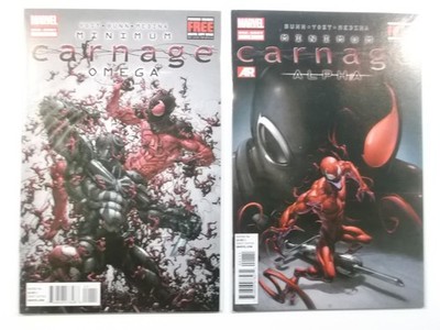 Minimum Carnage: Alpha + Omega komplett US Marvel 2012 Zustand 1
