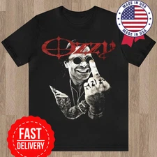 Ozzy OsBourne Middle Finger T-Shirt inspired rock shirt Unisex Ozzy fan gift tee